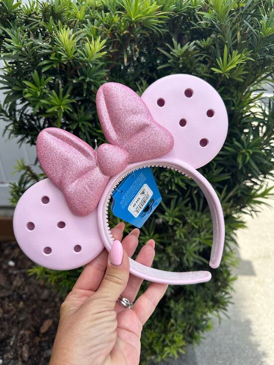 Disney Accessories - Disney Pink Croc Minnie Mouse Ears